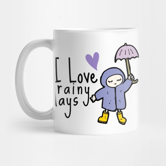 Love Rainy Days Cute Girl Cold December Cute Funny Happy Gift Sarcastic Spiritual Animal Birthday by EpsilonEridani